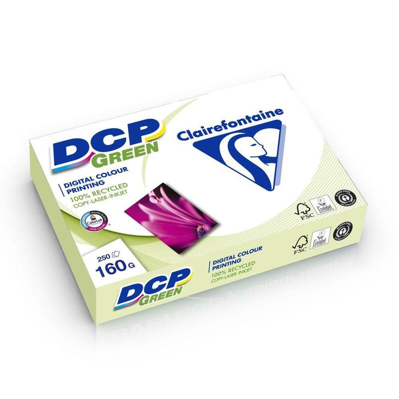 Clairefontaine Dcp Green 160 G A 4 Recycled Paper 250 Sheets