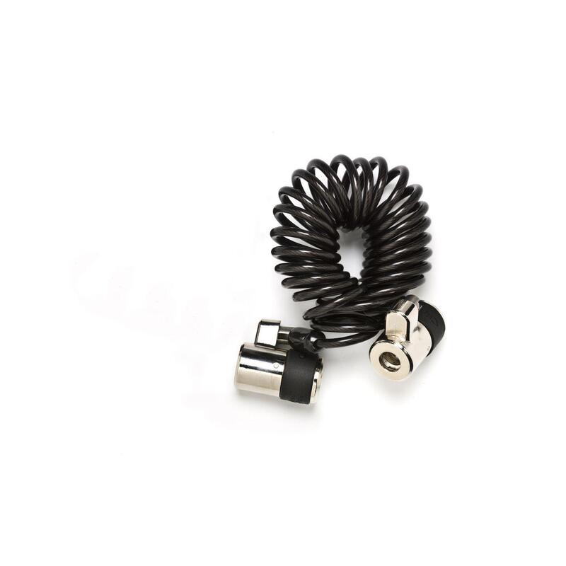 Clicksafe Dual Lock Curly Cable - Black