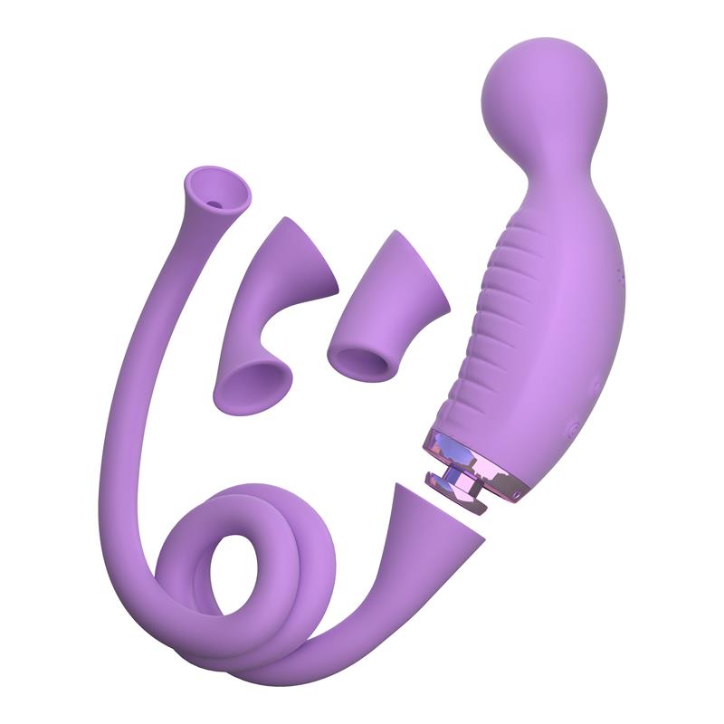 Vibrador Y Succionados Silicona Usb Climax-Her