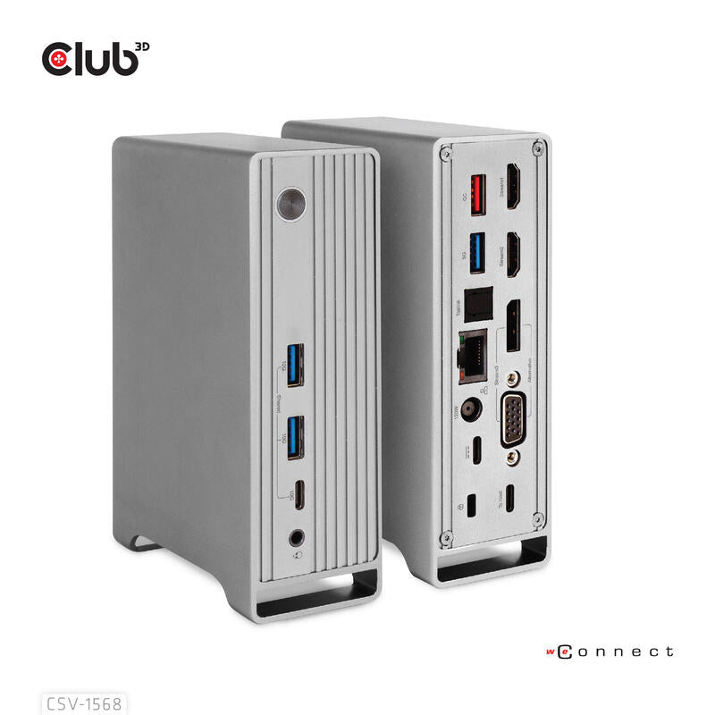 Club 3d Dockingstation - Usb-C - Vga, 2 X Hdmi, Dp