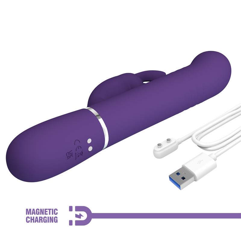 Pretty Love - Coale Vibrador Rabbit 4 En 1 Morado