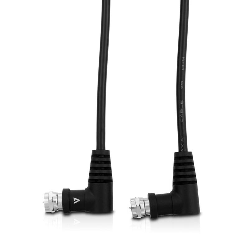 Coax Cable 90 Degree 3m Black Cabl