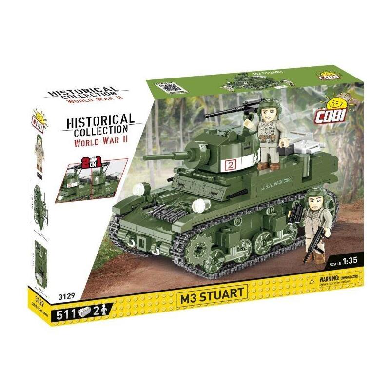 Cobi M3 Stuart, Juguete De Construcción Escala 1:35 Cobi-3129