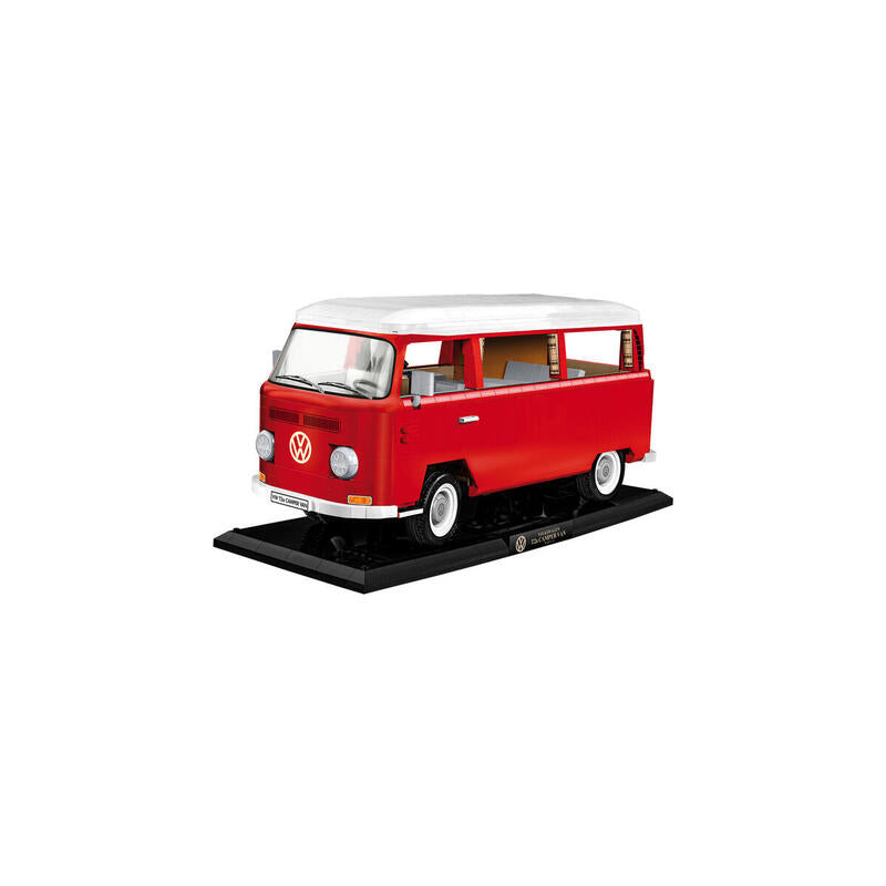 Cobi Volkswagen T2a Camper Van Executive Edition, Juguete De Construcción Rojo/Blanco, Escala 1:12 Cobi-24361