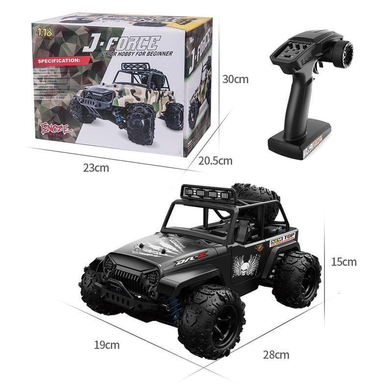 Coche Rc Eléctrico Enoze 9304e 1/18 4wd J-Force Monster Truck