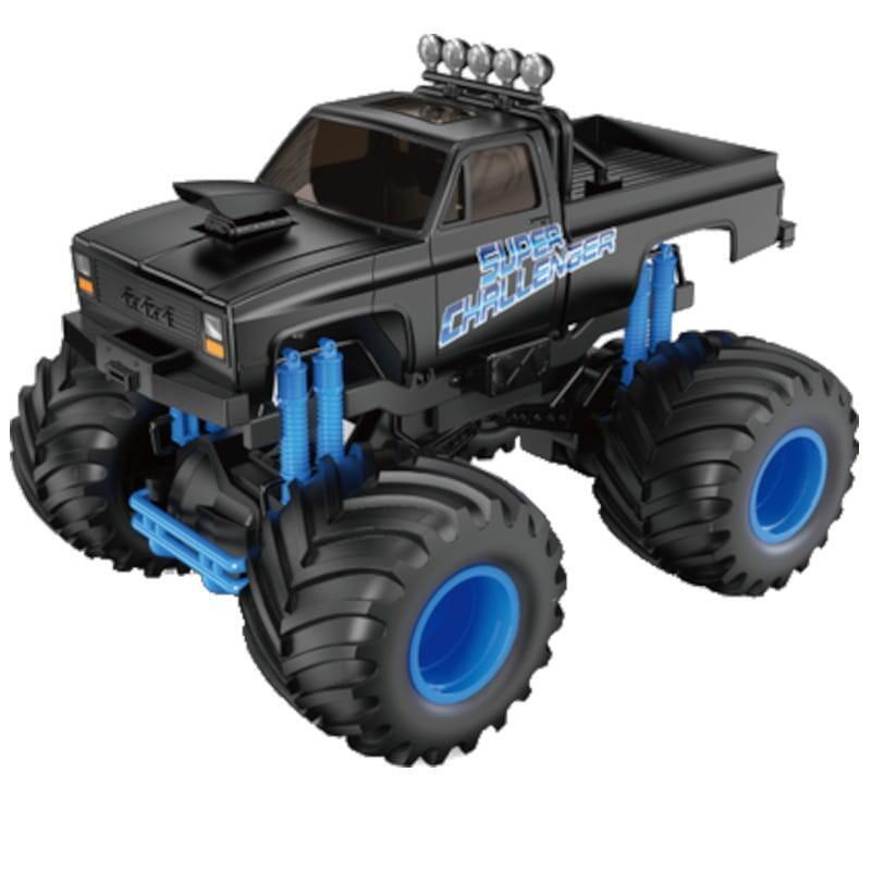 Coche Rc Eléctrico Super Big Wheels Racing Car Dl16a01-1 1/16 Azul
