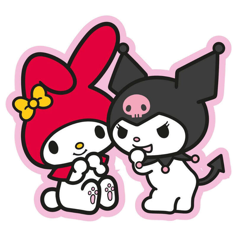 Cojin 3d My Melody & Kuromi Hello Kitty