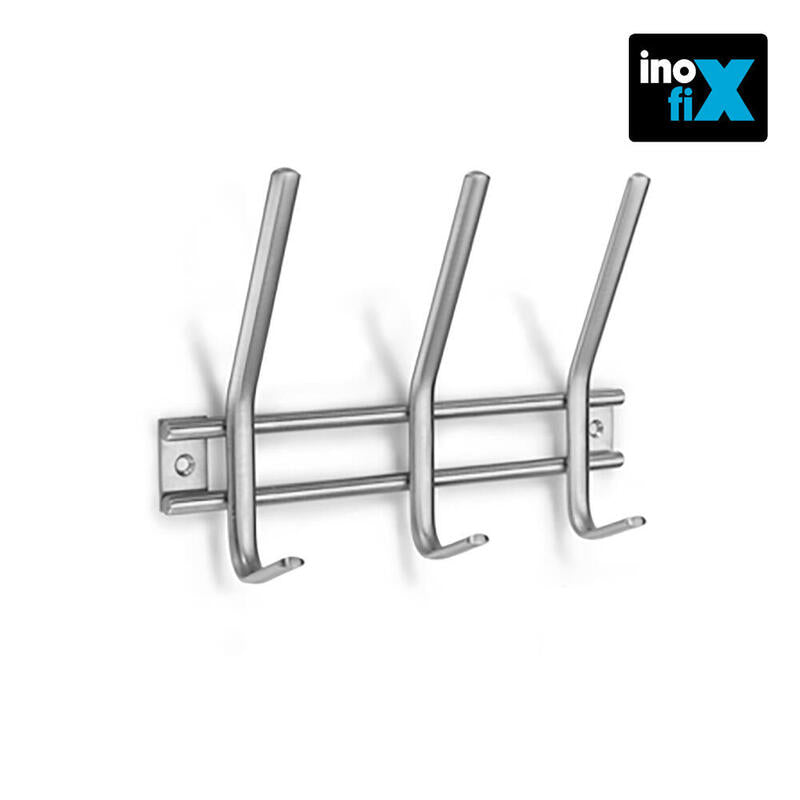 Colgador Acero Inoxidable 6 Ganchos Doble (Blister) Inofix