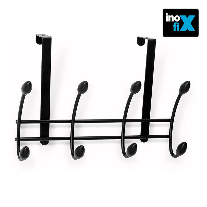 Colgador Sobrepuerta Negro (Blister) Inofixcolgador Sobrepuerta Blanco Blister Inofix