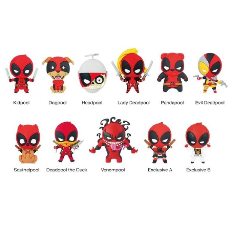 Colgante 3d Coll. Bag Clip Deadpool 24ud