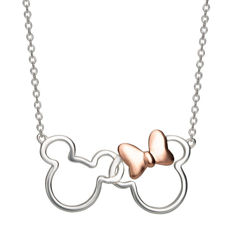Colgante Mickey & Minnie Disney Plata