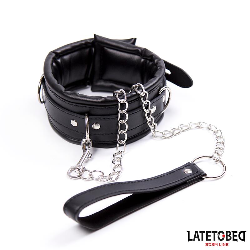 Collar Acolchado Grande Con Correa
