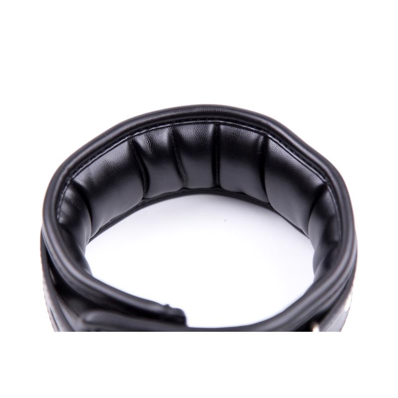 Collar Con Correa Interior Acolchado Negro