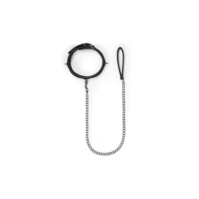 Collar Con Correa Negro