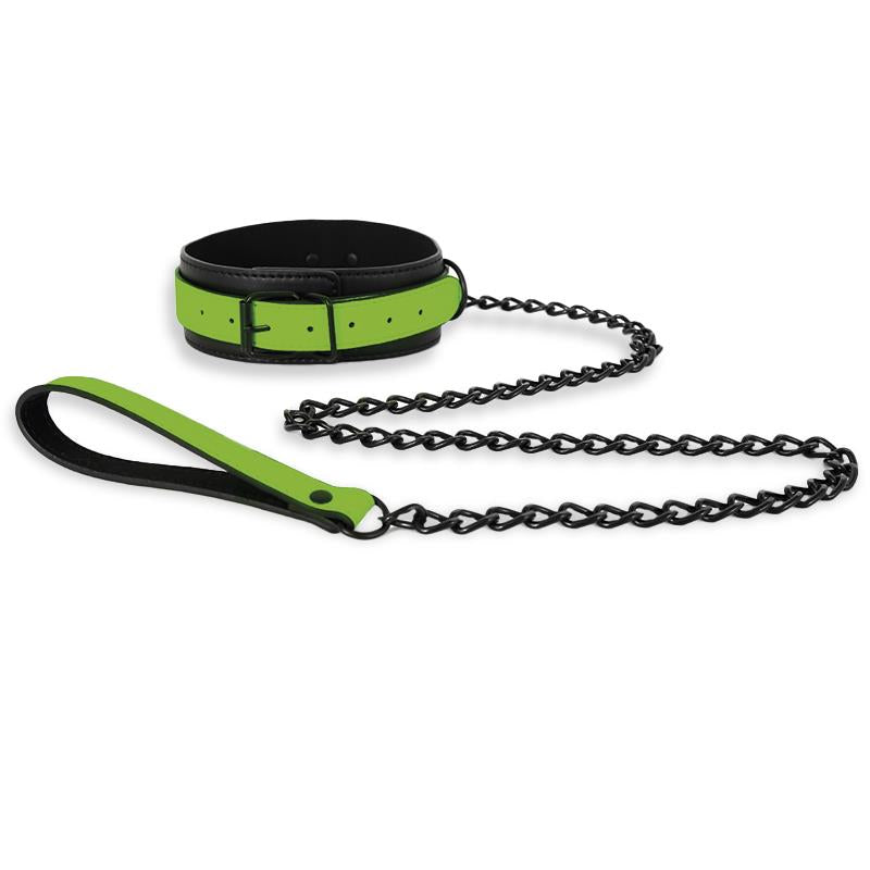 Collar Con Correa Que Brilla En La Oscuridad