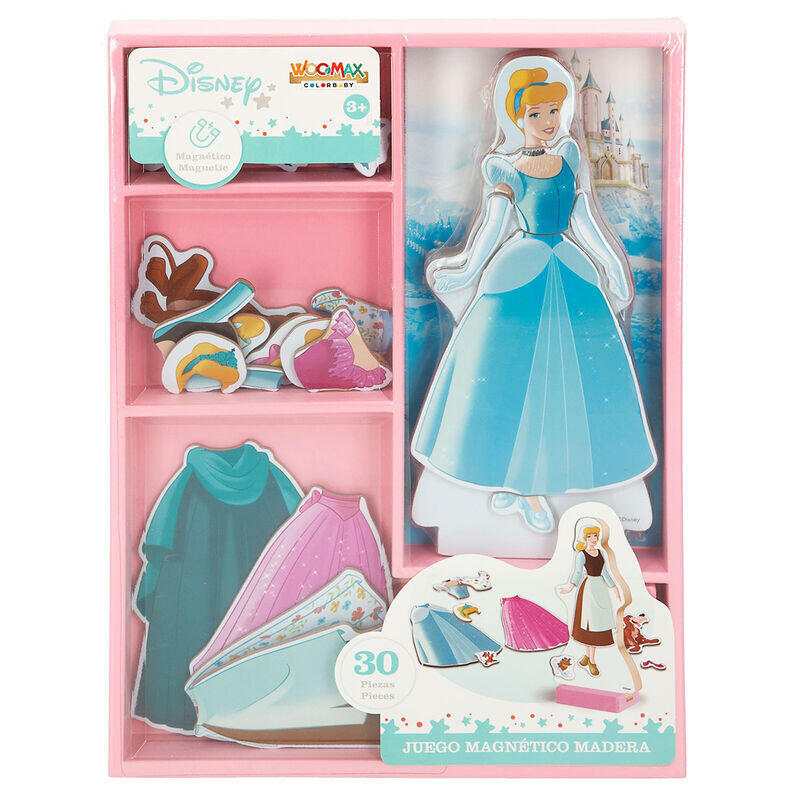 Colorbaby Woomax Disney Juego Vestidos Madera Magn 22x30cm Princesas 30 Piezas +3 Años