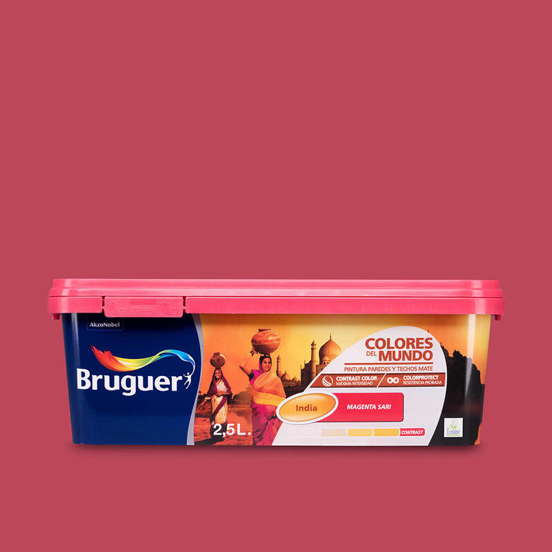 Colores Del Mundo India Magenta Sari Contrast 2,5l 5160732 Bruguer