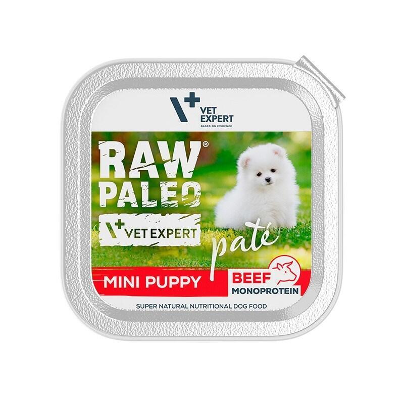 Comida Húmeda Para Cachorros Raw Paleo Paté Mini Puppy Beef 150 G