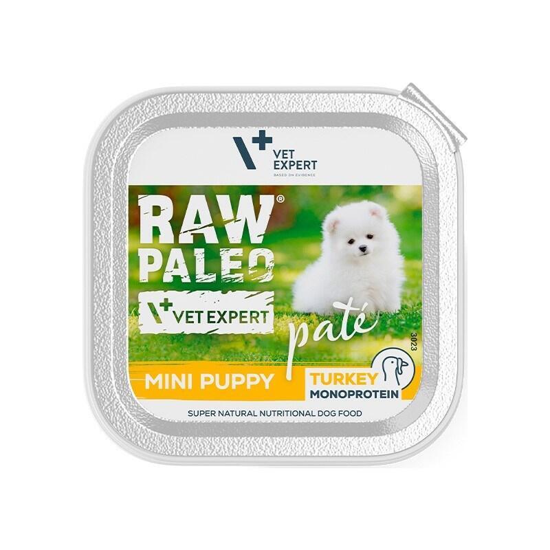 Comida Húmeda Para Cachorros Raw Paleo Paté Mini Puppy Pavo 150 G