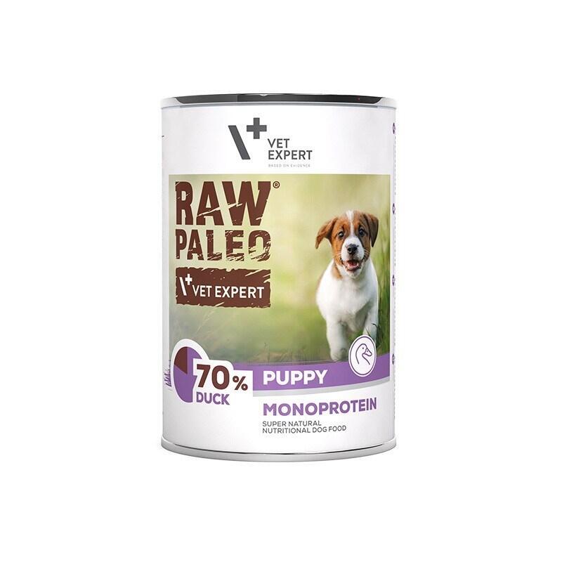 Comida Húmeda Para Cachorros Raw Paleo Puppy Monoprotein Duck 400 G