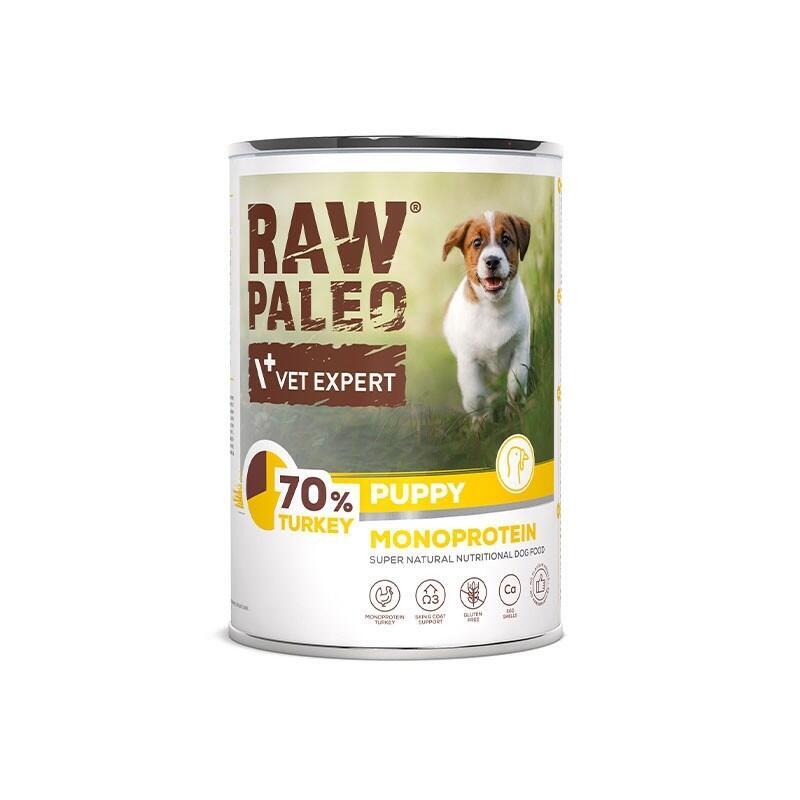 Comida Húmeda Para Cachorros Raw Paleo Puppy Monoprotein Pavo 400 G