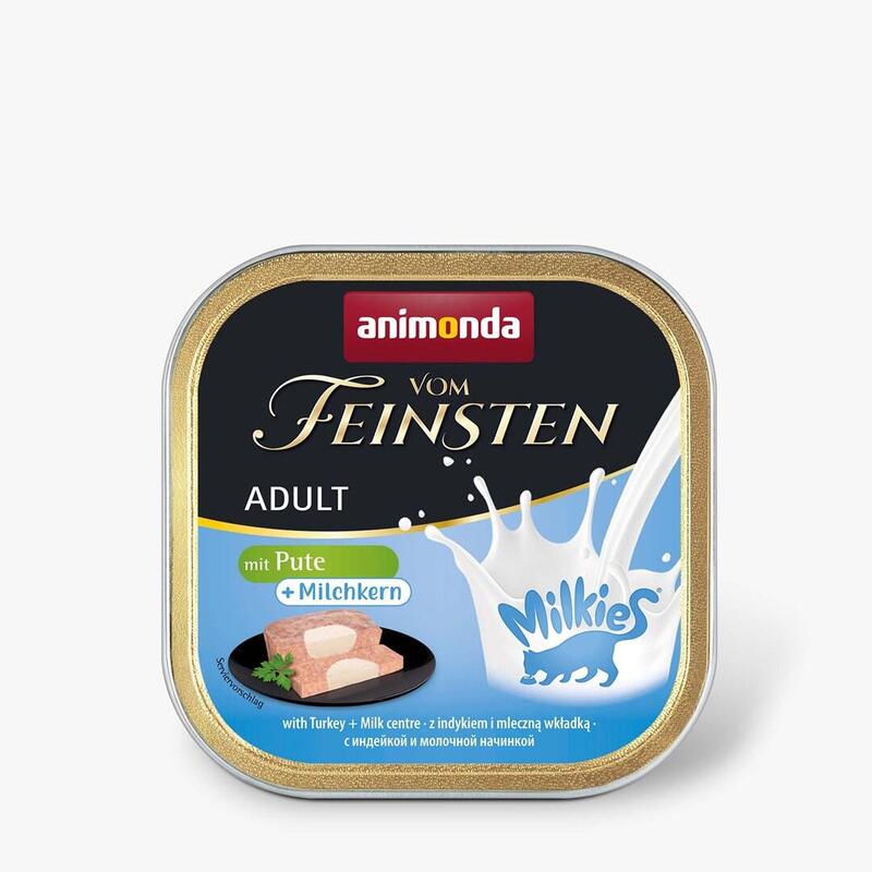 Comida Húmeda Para Gatos Animonda Vom Feinsten Adult Milkies Con Pavo Y Relleno De Leche 100g