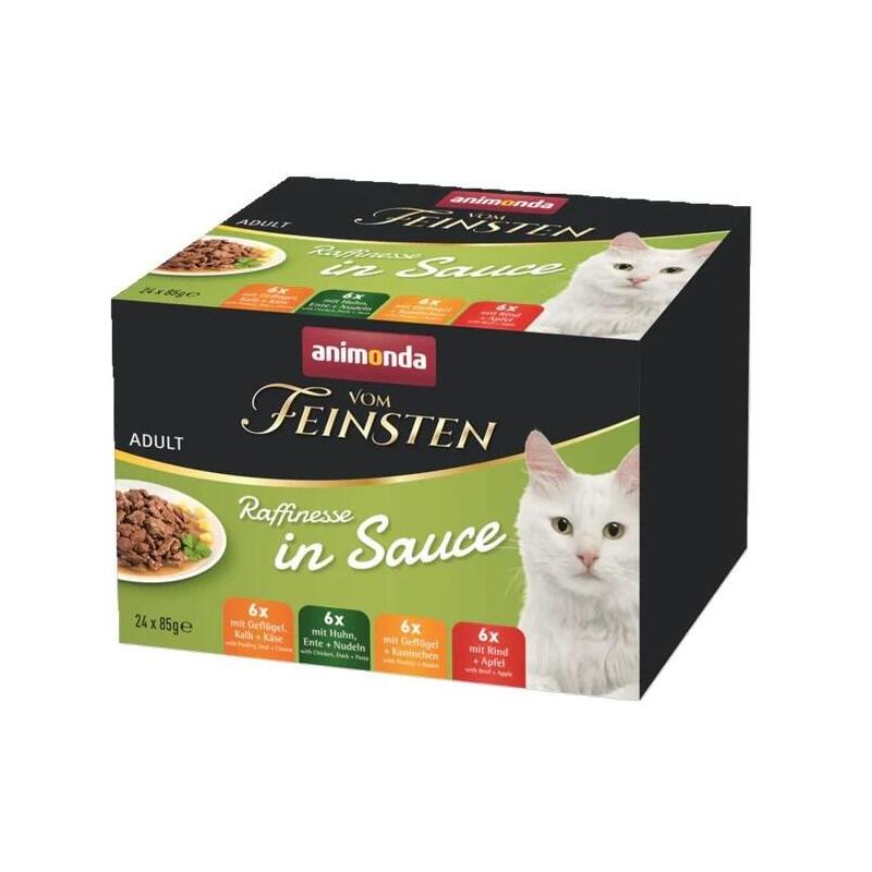 Comida Húmeda Para Gatos Animonda Vom Feinsten Adult Raffinesse In Sauce 24x85g