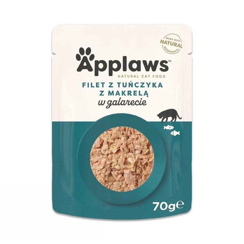 Comida Húmeda Para Gatos Applaws Tuna Fillet With Mackerel In Jelly 70g