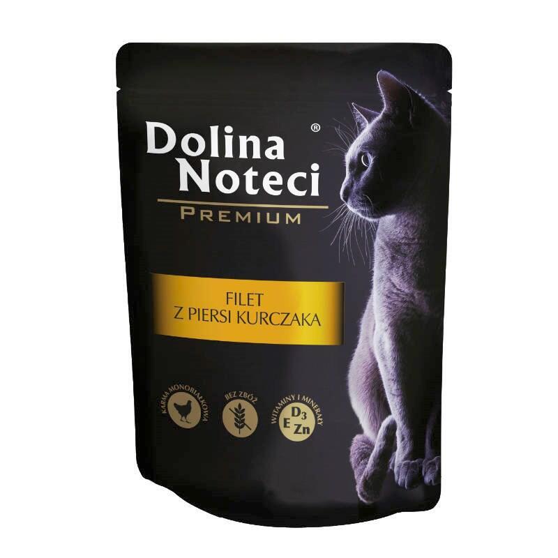 Comida Húmeda Para Gatos Dolina Noteci Premium Filete De Pechuga De Pollo 85 G
