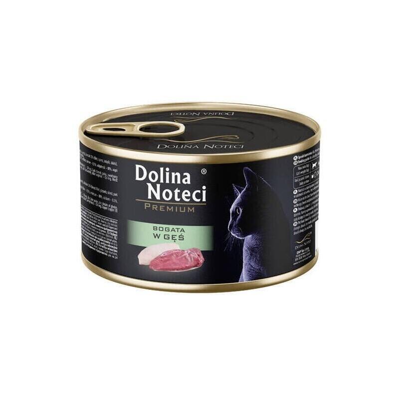 Comida Húmeda Para Gatos Dolina Noteci Premium Rich In Goose 185g