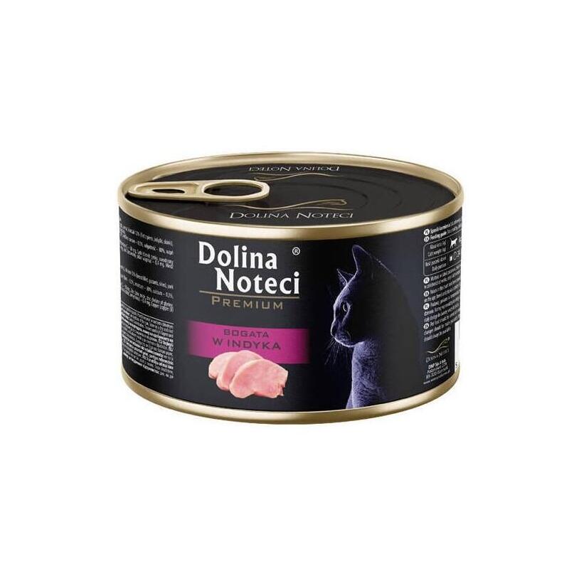 Comida Húmeda Para Gatos Dolina Noteci Premium Rich In Turkey 185g