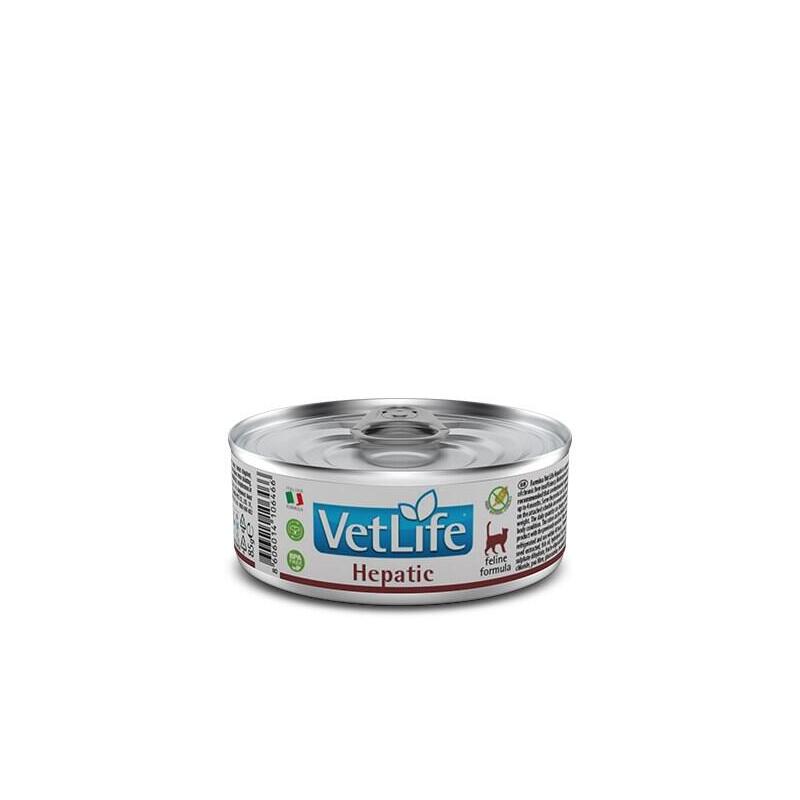 Comida Húmeda Para Gatos Farmina Vet Life Natural Diet Cat Hepatic 85g