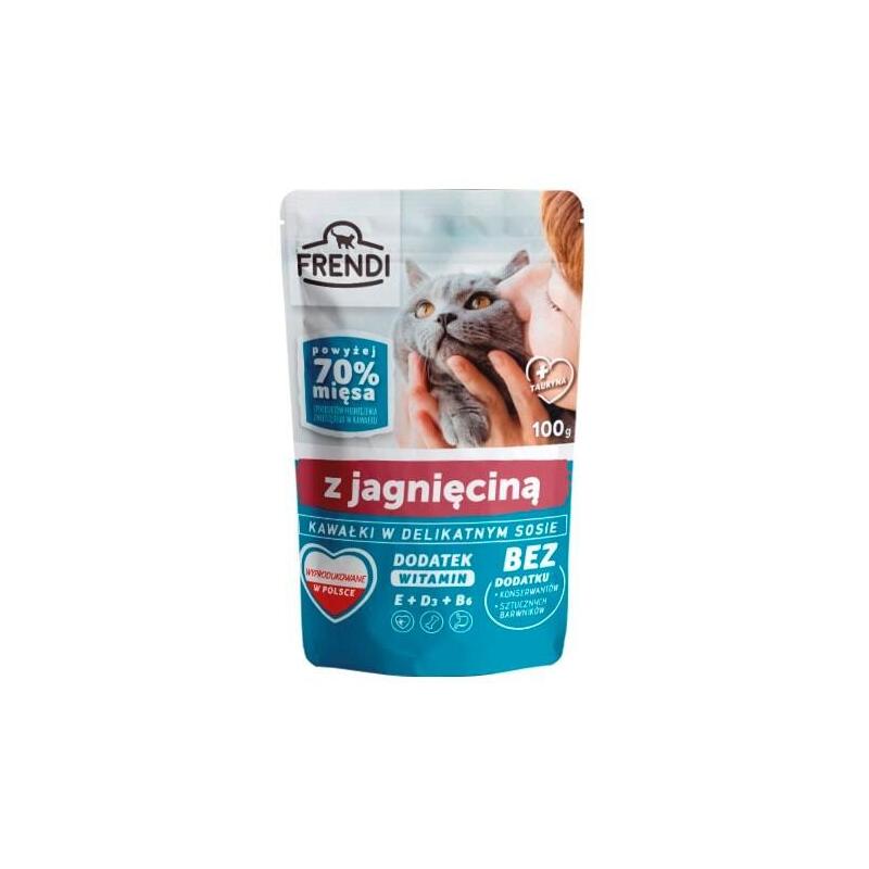 Comida Húmeda Para Gatos Frendi Trozos En Salsa De Cordero 100 G