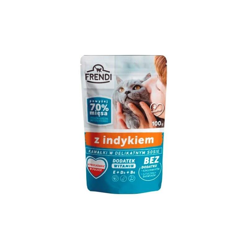 Comida Húmeda Para Gatos Frendi Trozos En Salsa De Pavo 100 G