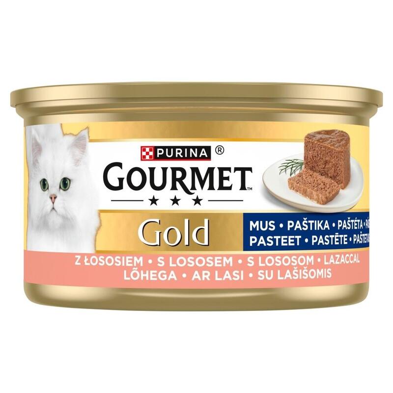Comida Húmeda Para Gatos Purina Gourmet Gold Mousse With Salmon 85g