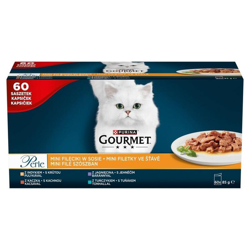 Comida Húmeda Para Gatos Purina Gourmet Perle Mini Fillets In Sauce 60x85g