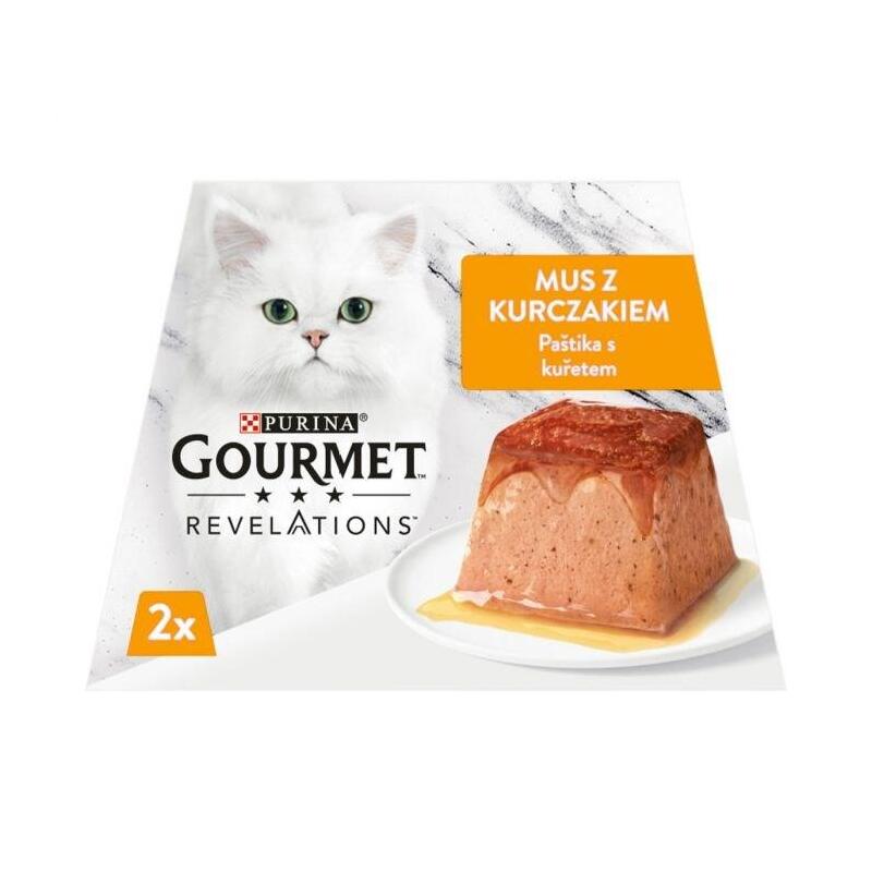 Comida Húmeda Para Gatos Purina Gourmet Revelations Pollo 2x57 G