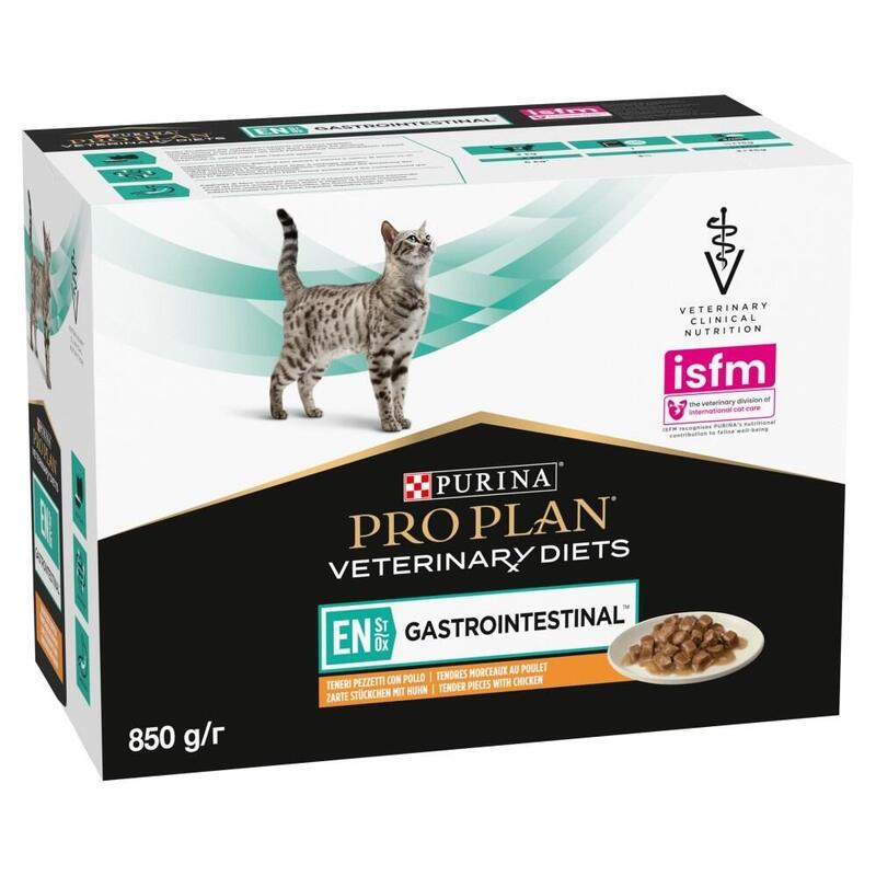 Comida Húmeda Para Gatos Purina Pro Plan Veterinary Diets Es St/Ox Gastrointestinal - - 10 X 85 G