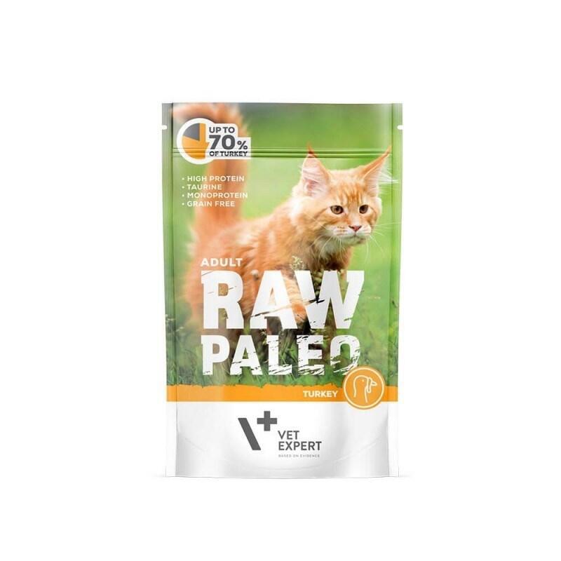Comida Húmeda Para Gatos Raw Paleo Adult Cat Pavo 100 G