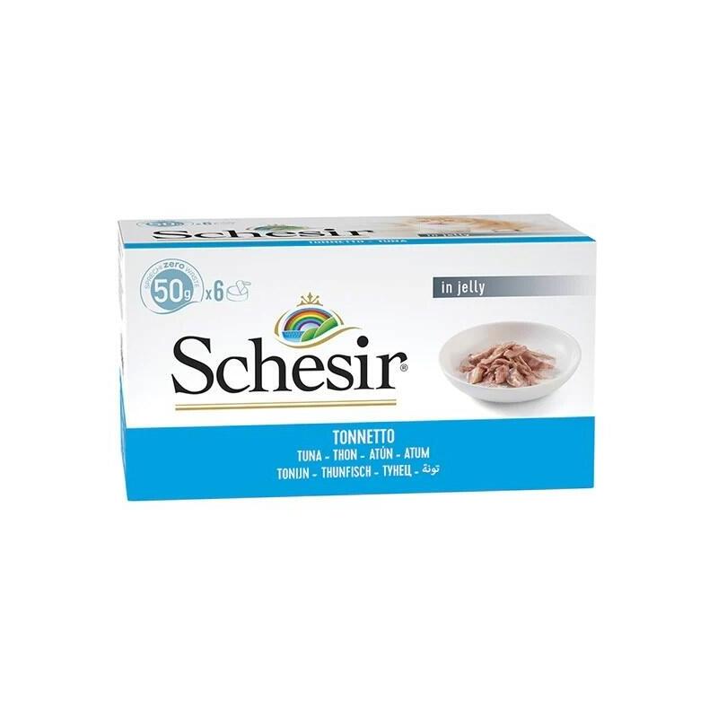 Comida Húmeda Para Gatos Schesir In Jelly Tuna 6 X 50 G