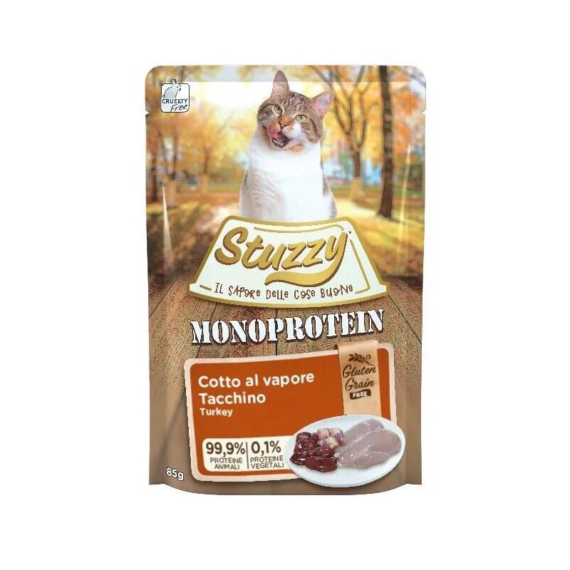 Comida Húmeda Para Gatos Stuzzy Monoprotein Turkey 85 G