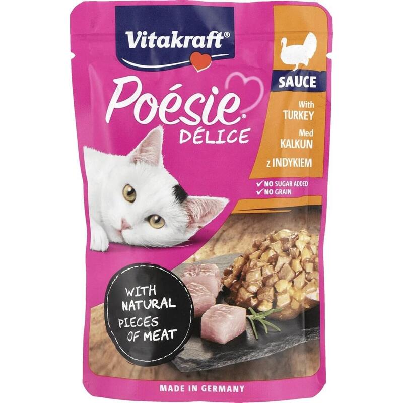 Comida Húmeda Para Gatos Vitakraft Poesie Delice Pavo Para Gatos 85 G