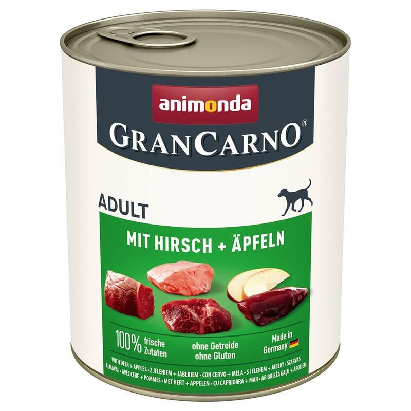 Comida Húmeda Para Perros Animonda Grancarno Adult Deer And Apple 800g