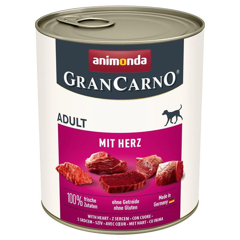 Comida Húmeda Para Perros Animonda Grancarno Adult With Hearts 800g