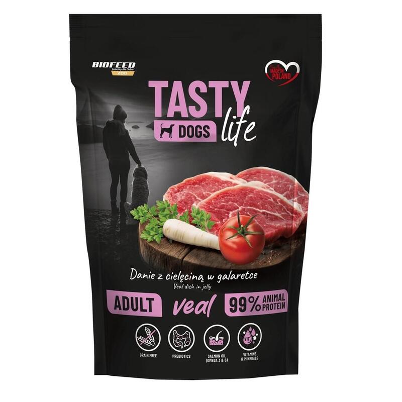 Biofeed Tasty Dogs Life Veal - Comida Húmeda Para Perros - 150g