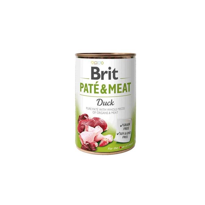 Comida Húmeda Para Perros Brit Pate&Meat Adult Duck 400 G