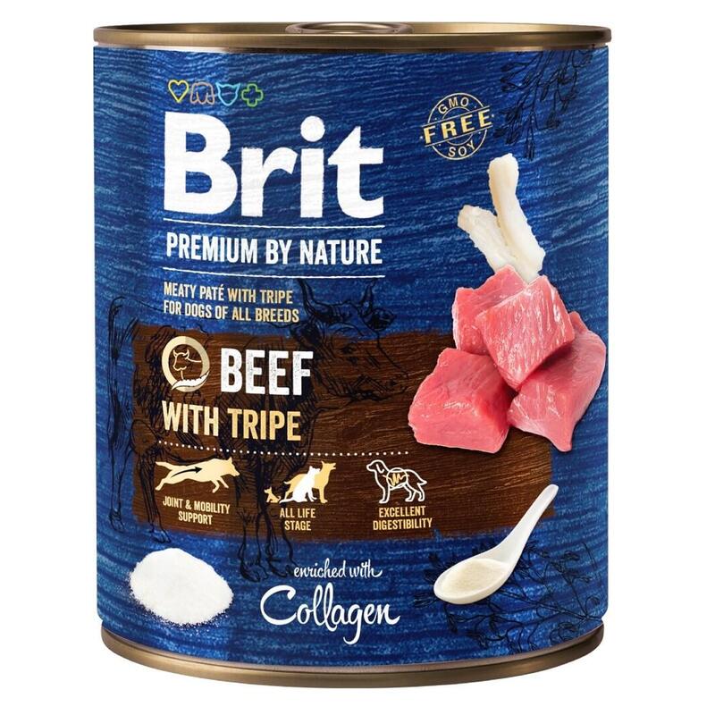 Comida Húmeda Para Perros Brit Premium By Nature Beef With Tripe 800 G