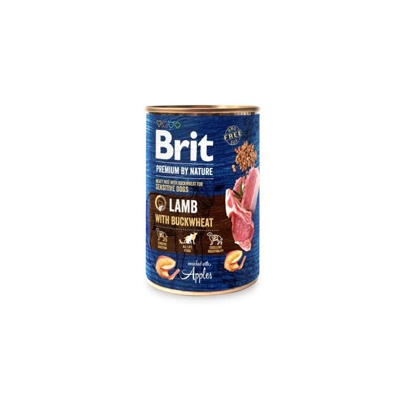 Comida Húmeda Para Perros Brit Premium By Nature Lamb With Buckwheat 400 G