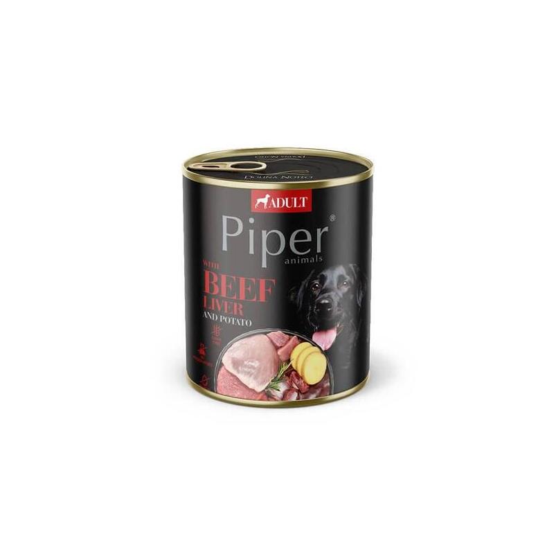 Comida Húmeda Para Perros Dolina Noteci Piper Animals With Beef Liver And Potatoes 800g