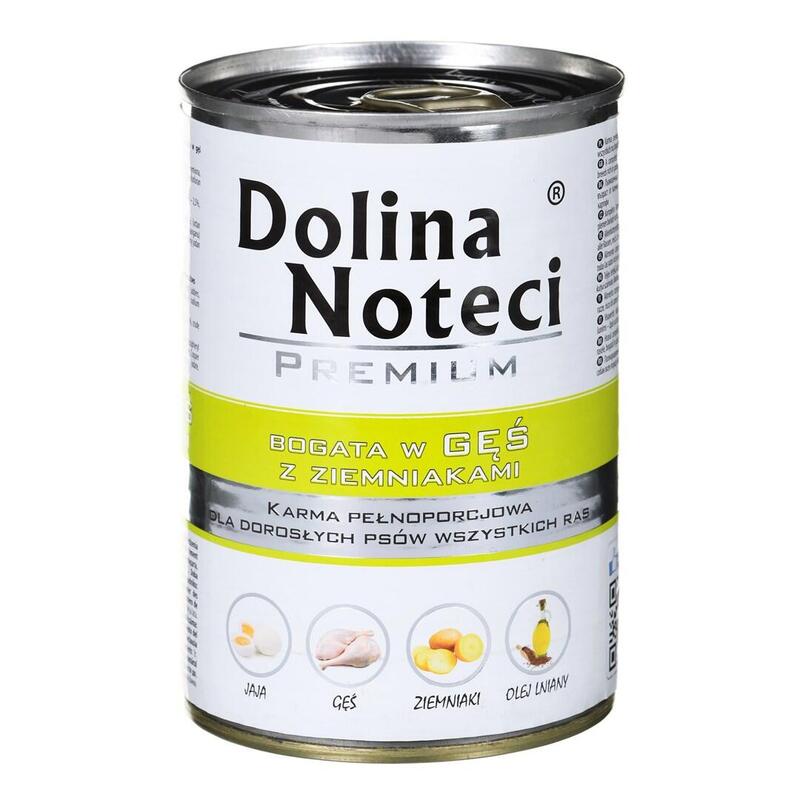 Comida Húmeda Para Perros Dolina Noteci Premium Rico En Ganso Con Patatas 400 G